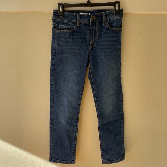 Blue Jeans- flexwear- Straight Leg Slim Fit- Kid Size 12 - Picture 1 of 4